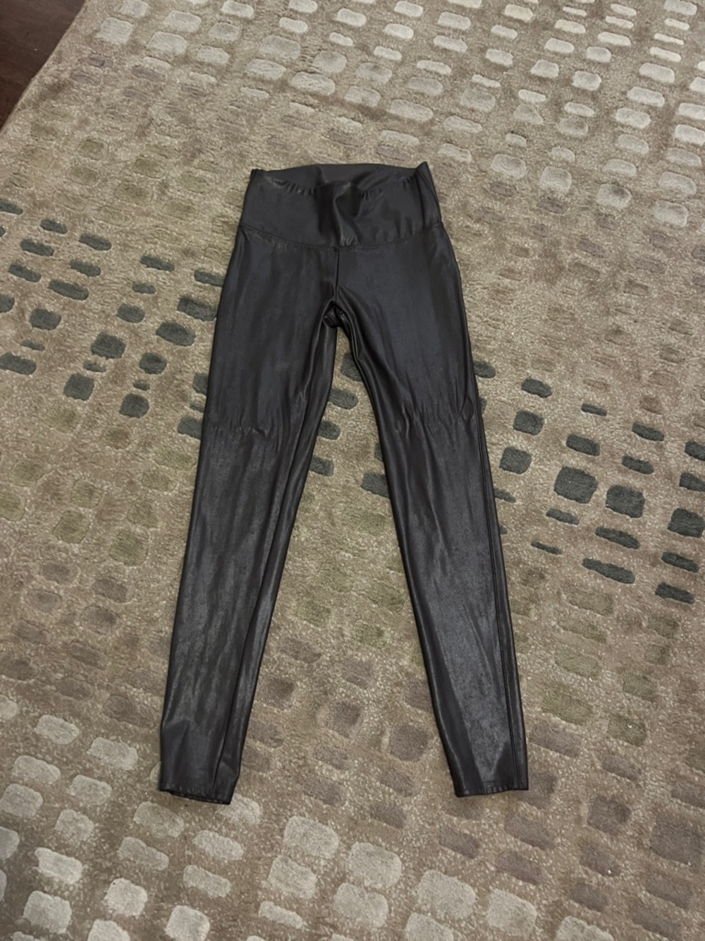 Time and Tru Brown faux leather leggings- NWOT